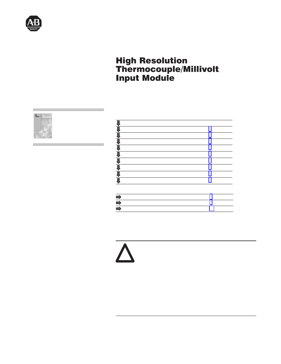 Rockwell Automation 1771-IXHR INSTL INSTR HI RES TC/MV INPUT User Manual | 12 pages