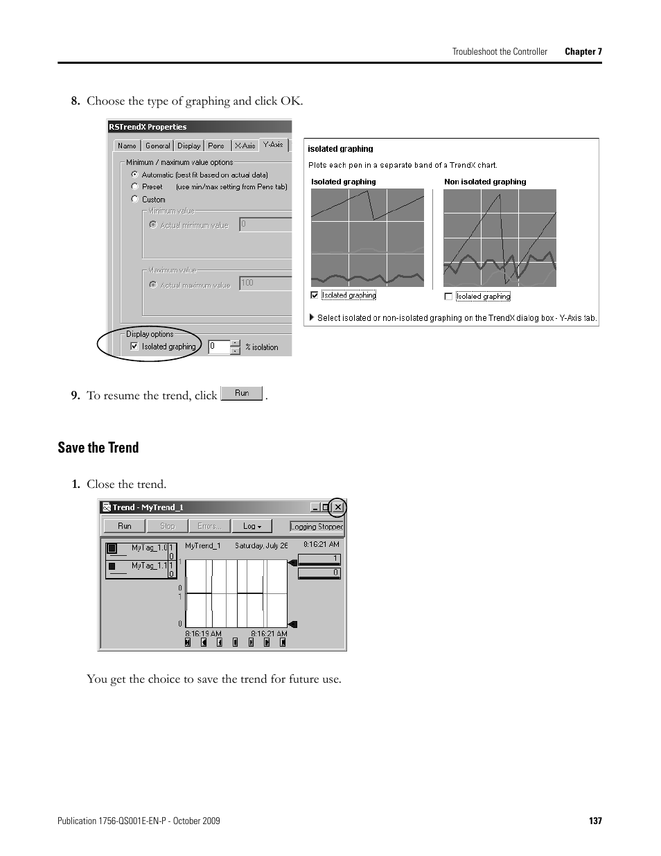 Save the trend | Rockwell Automation Logix5000 Logix5000 Controllers Quick Start User Manual | Page 137 / 148