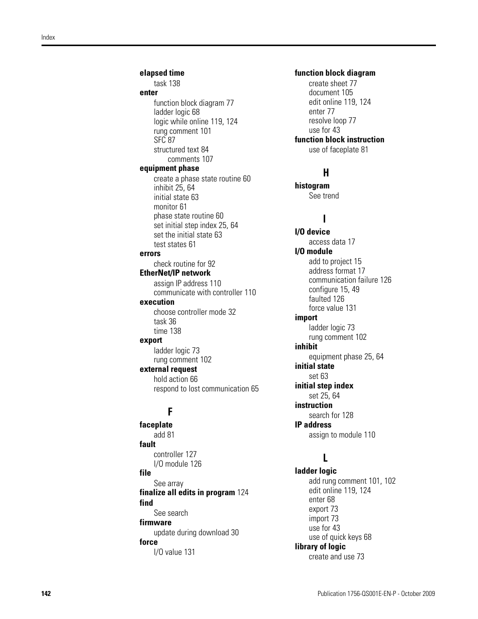 Rockwell Automation Logix5000 Logix5000 Controllers Quick Start User Manual | Page 142 / 148
