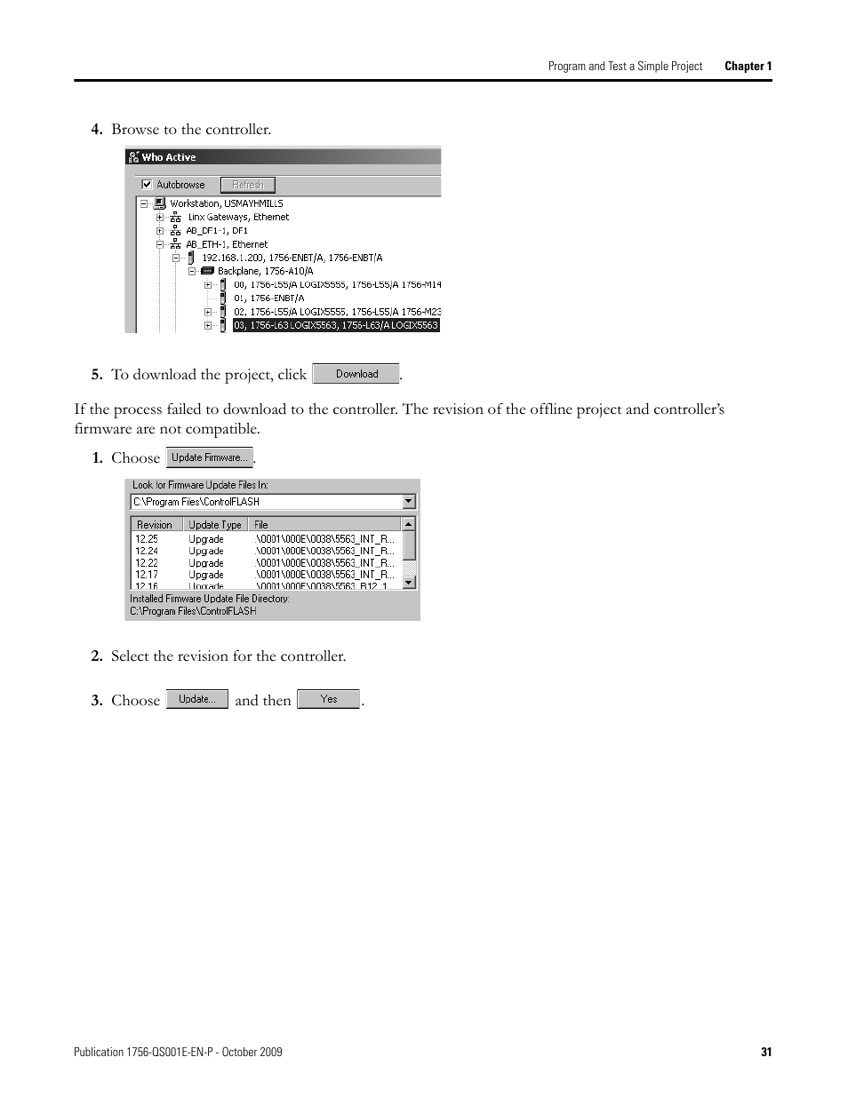 Rockwell Automation Logix5000 Logix5000 Controllers Quick Start User Manual | Page 31 / 148