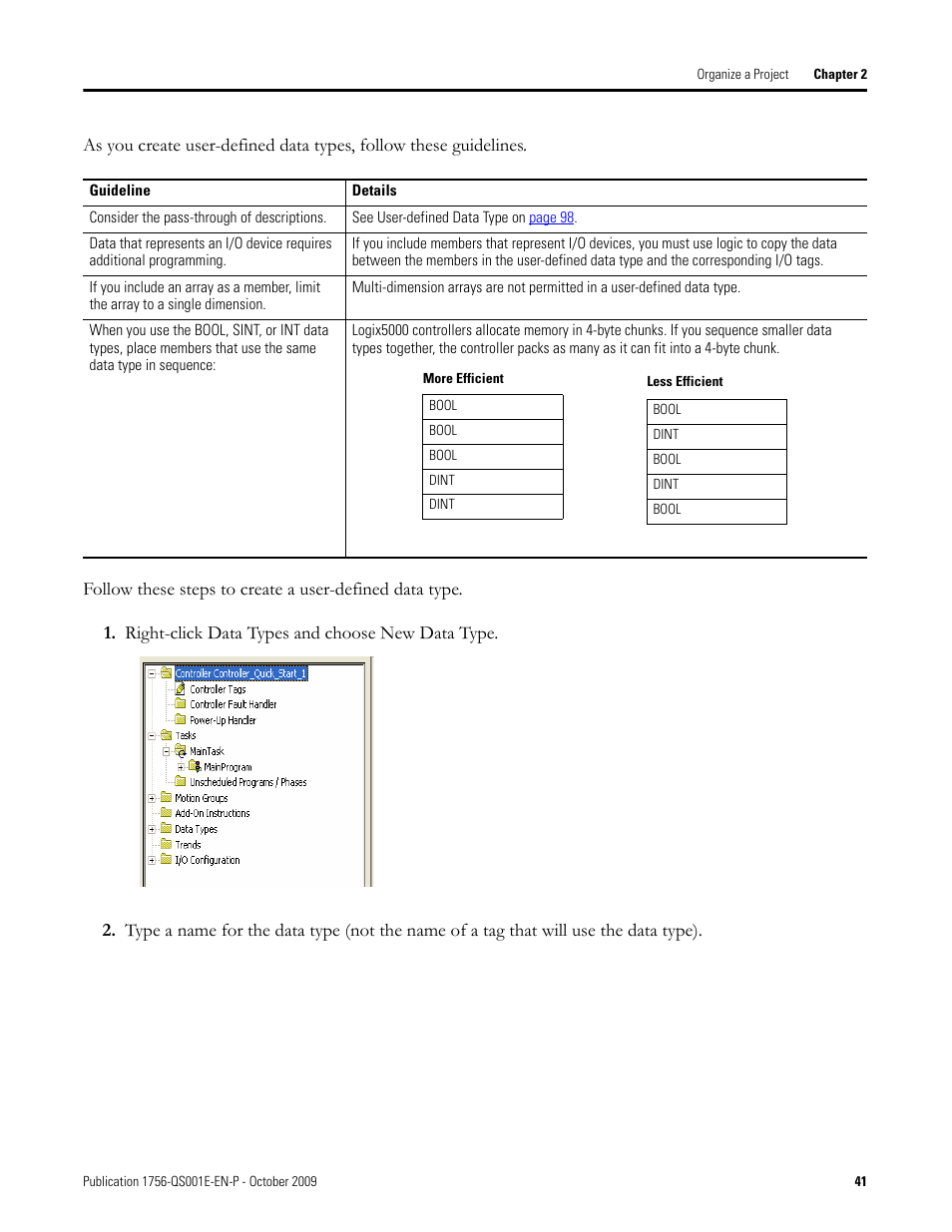 Rockwell Automation Logix5000 Logix5000 Controllers Quick Start User Manual | Page 41 / 148