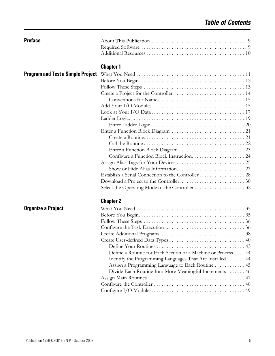 Rockwell Automation Logix5000 Logix5000 Controllers Quick Start User Manual | Page 5 / 148