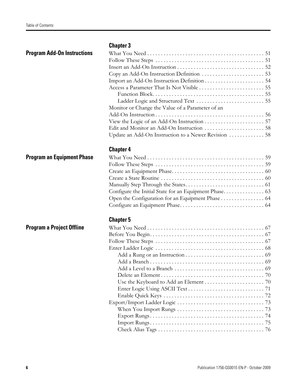 Rockwell Automation Logix5000 Logix5000 Controllers Quick Start User Manual | Page 6 / 148