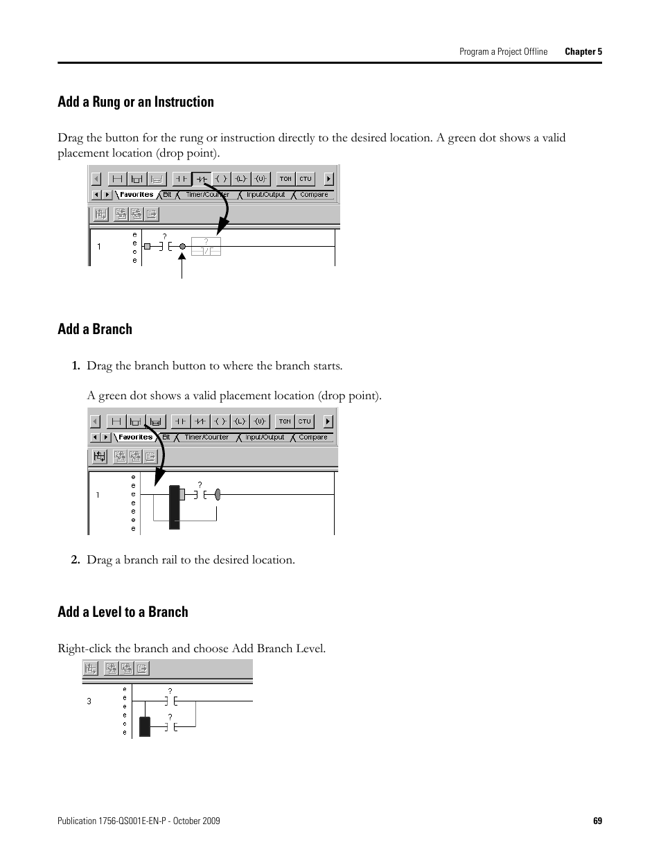 Rockwell Automation Logix5000 Logix5000 Controllers Quick Start User Manual | Page 69 / 148