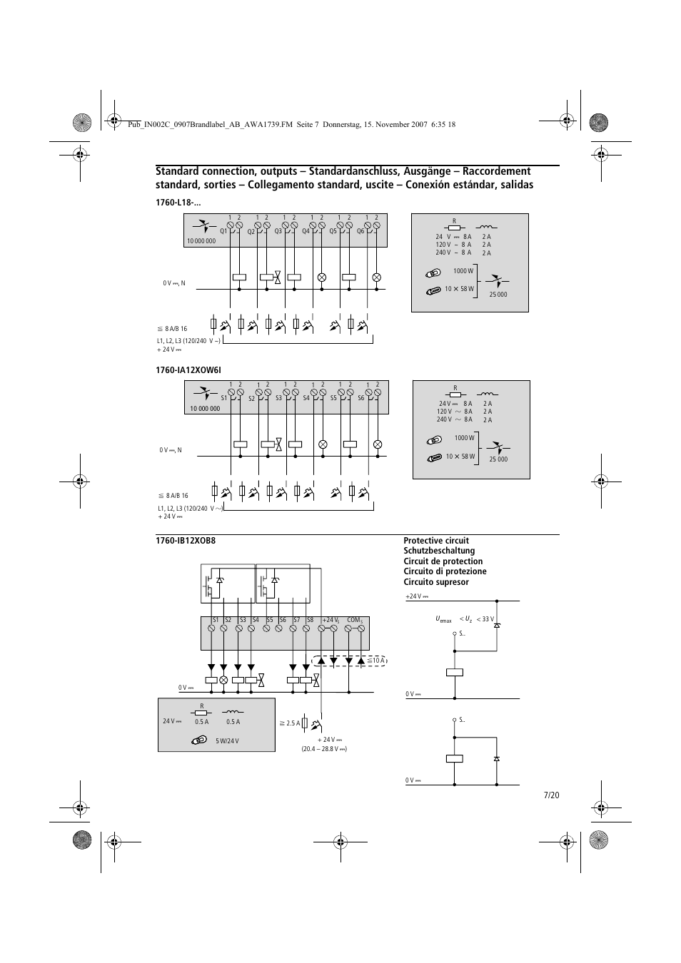 Rockwell Automation 1760-Lxxxx Pico Controller Installation Instructions User Manual | Page 7 / 20