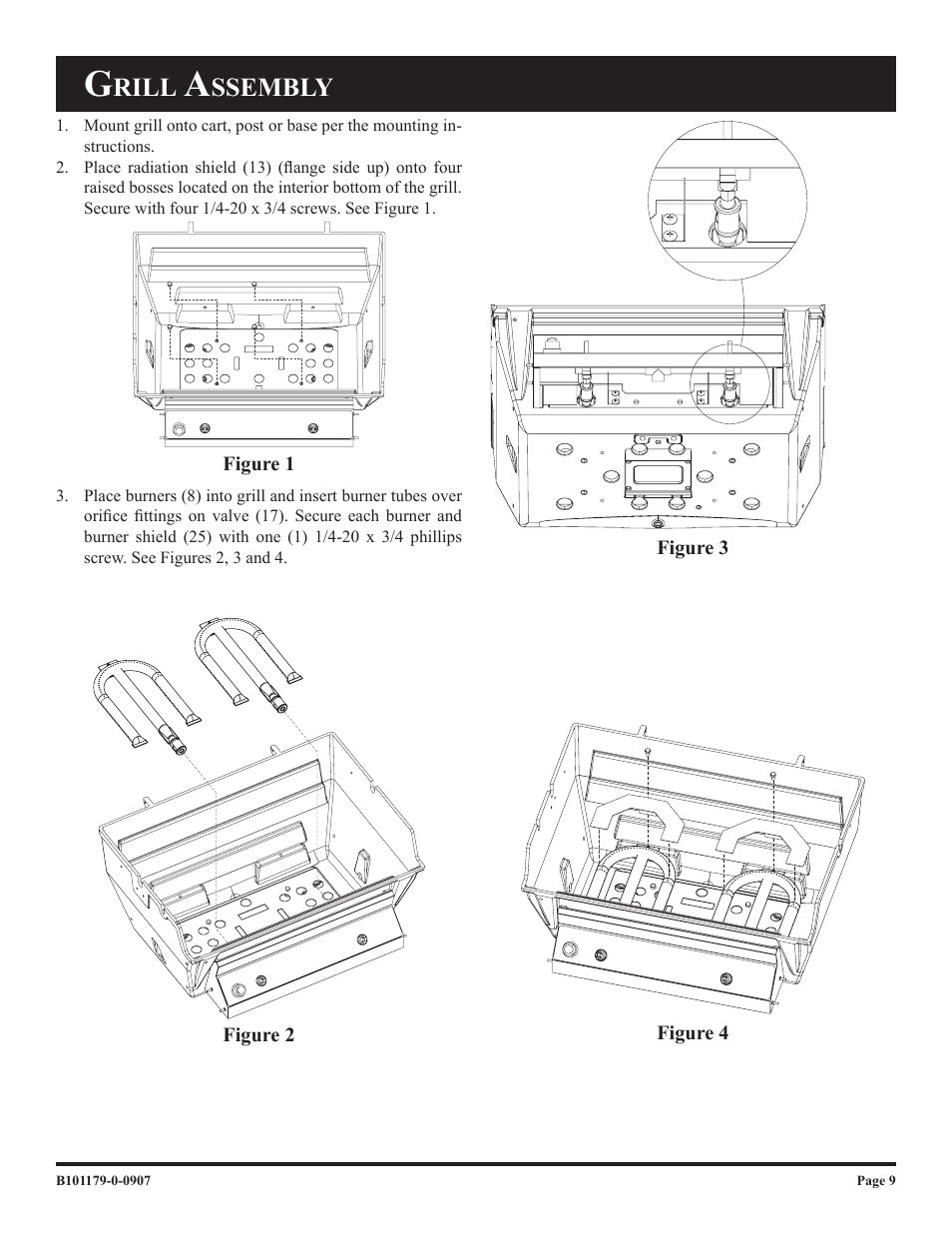 Rill, Ssembly | Broilmaster T3-2 User Manual | Page 9 / 24