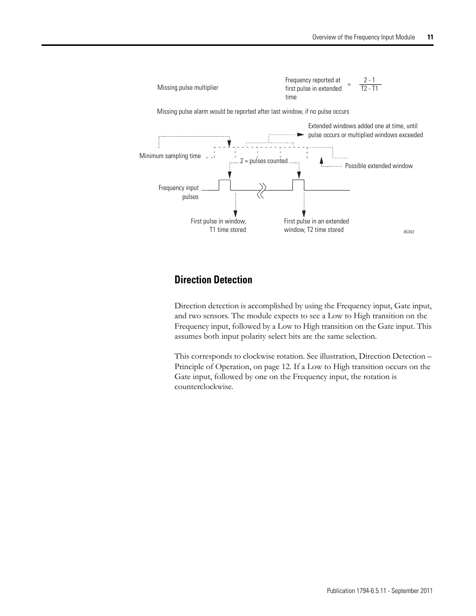 Direction detection | Rockwell Automation 1794-IJ2XT FLEX I/O Frequency Input Modules User Manual User Manual | Page 21 / 87