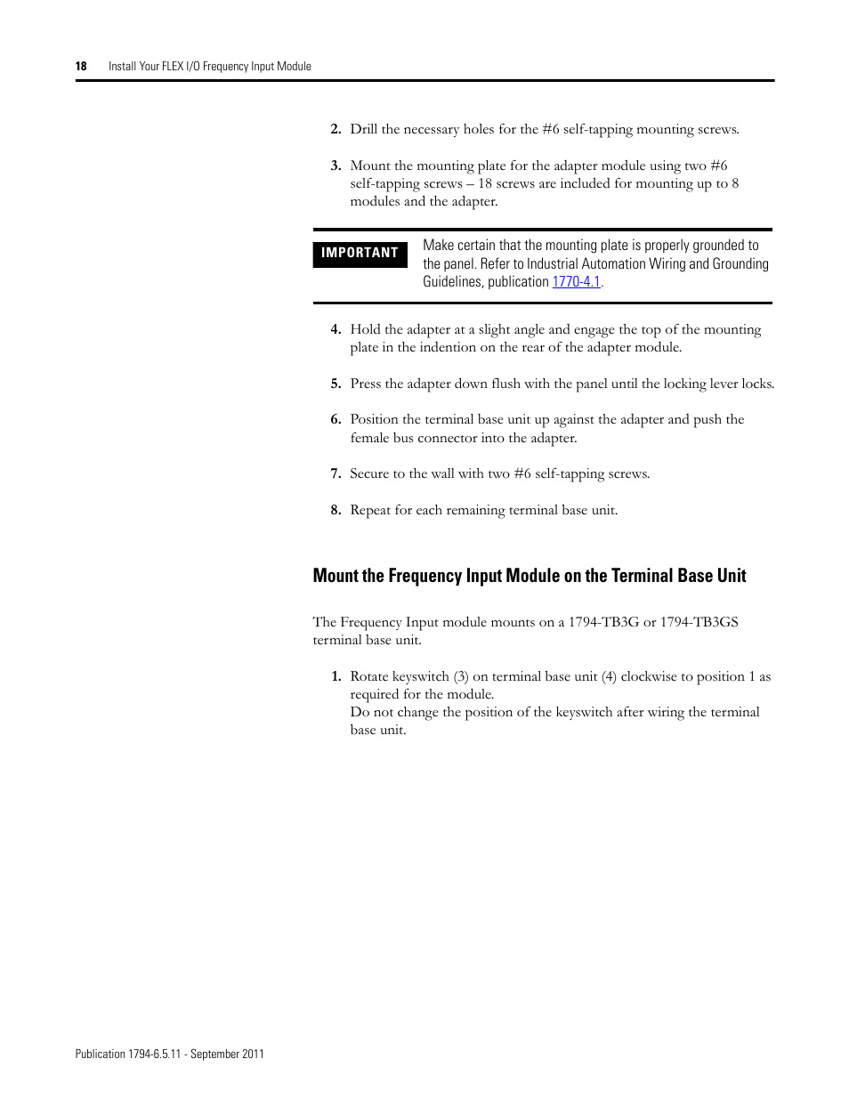 Rockwell Automation 1794-IJ2XT FLEX I/O Frequency Input Modules User Manual User Manual | Page 28 / 87