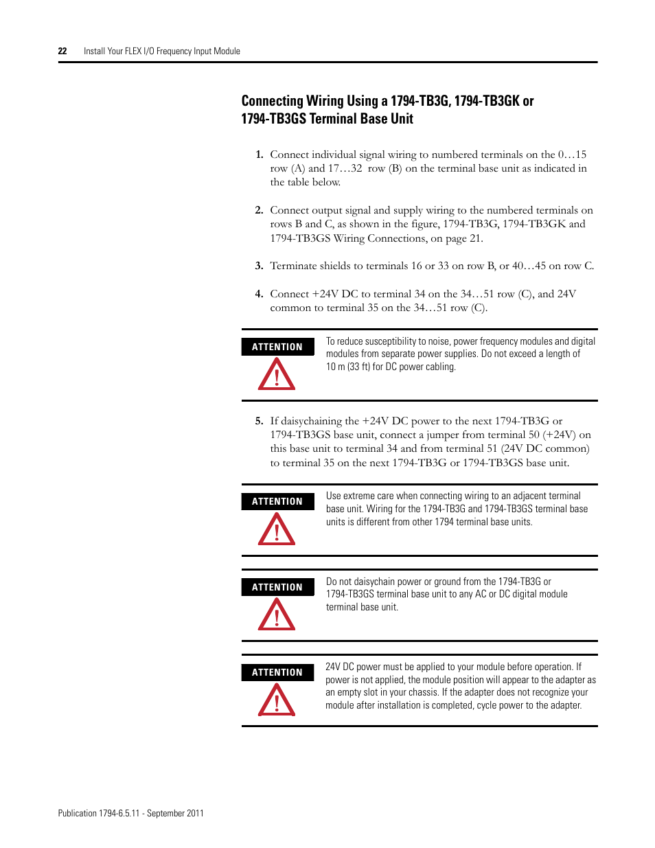 Rockwell Automation 1794-IJ2XT FLEX I/O Frequency Input Modules User Manual User Manual | Page 32 / 87