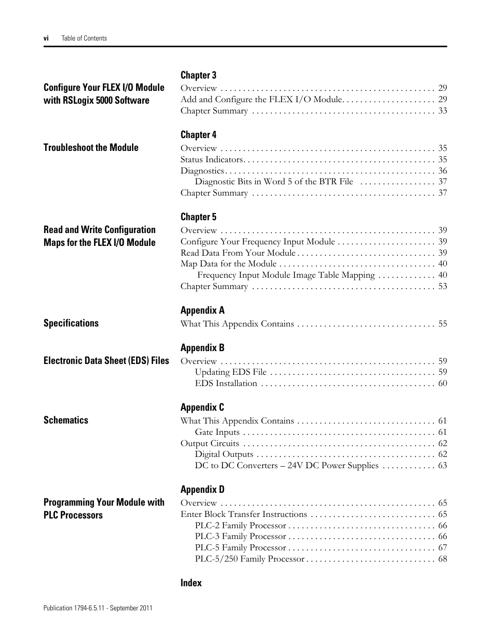 Rockwell Automation 1794-IJ2XT FLEX I/O Frequency Input Modules User Manual User Manual | Page 6 / 87