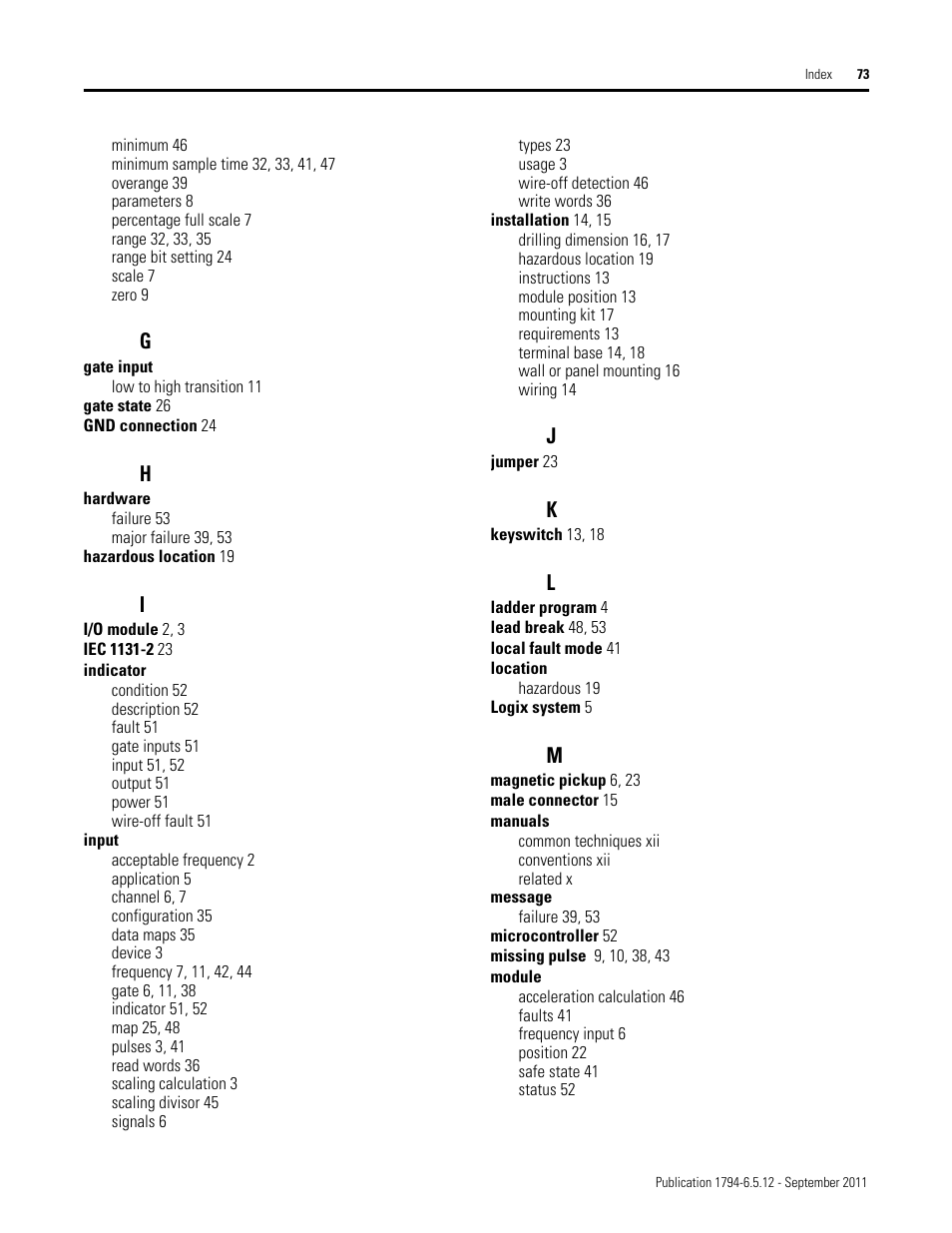 Rockwell Automation 1794-IJ2XT FLEX I/O Frequency Input Modules User Manual User Manual | Page 83 / 87