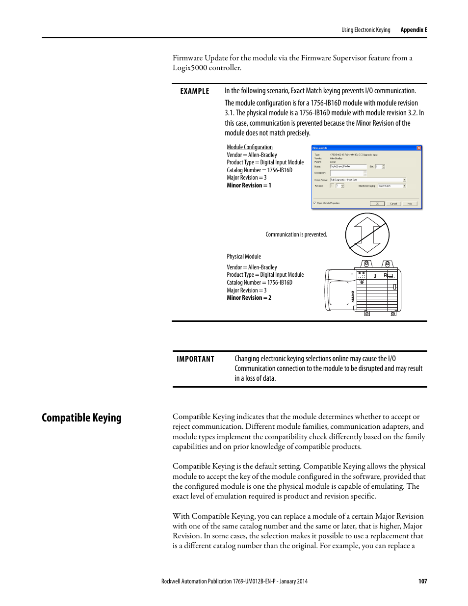 Compatible keying | Rockwell Automation 1769-ASCII Compact I/O ASCII Module User Manual | Page 107 / 118