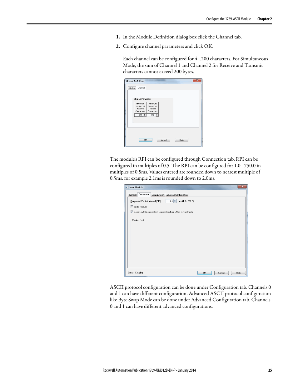 Rockwell Automation 1769-ASCII Compact I/O ASCII Module User Manual | Page 25 / 118