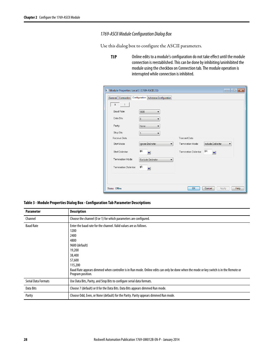 Rockwell Automation 1769-ASCII Compact I/O ASCII Module User Manual | Page 28 / 118