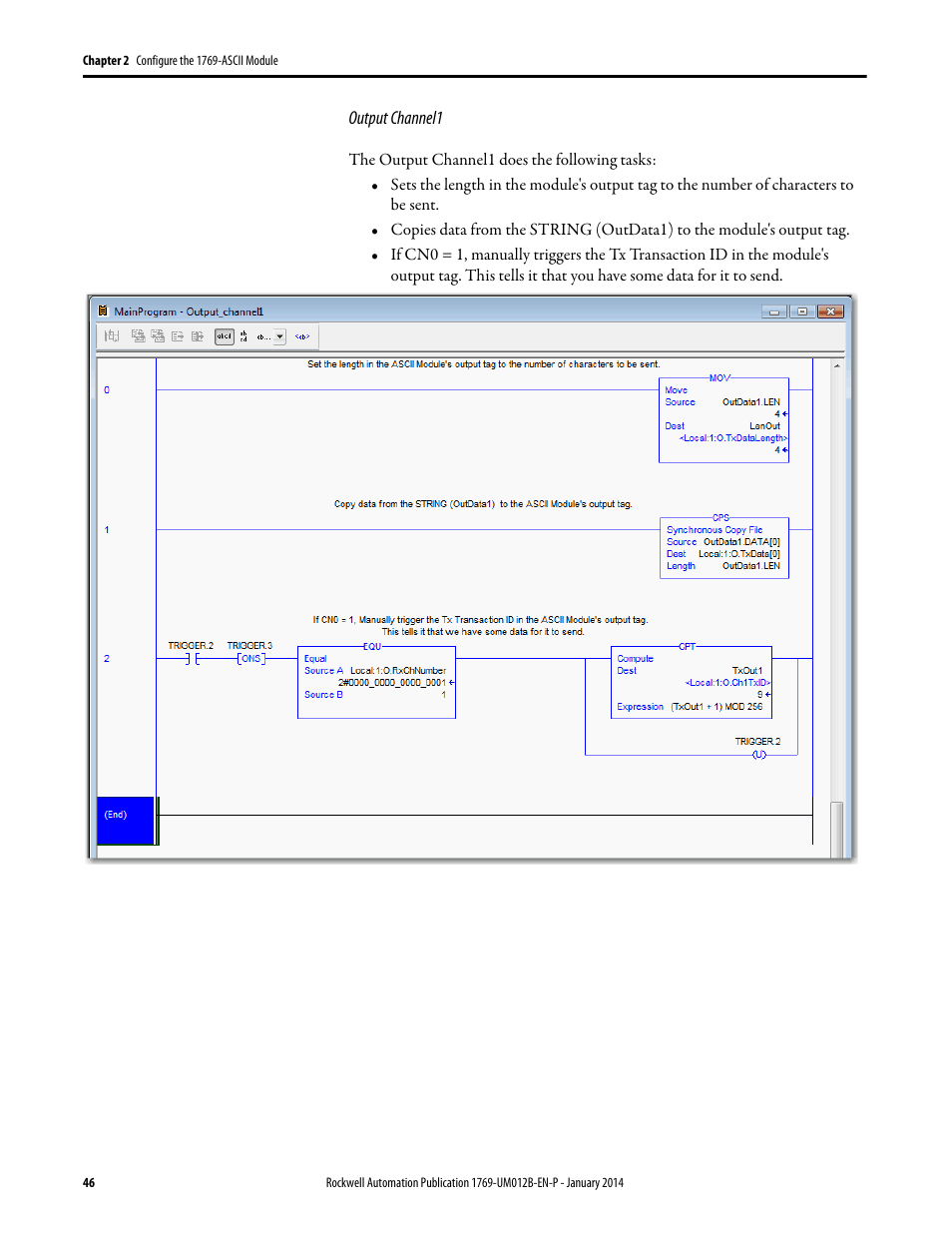 Rockwell Automation 1769-ASCII Compact I/O ASCII Module User Manual | Page 46 / 118