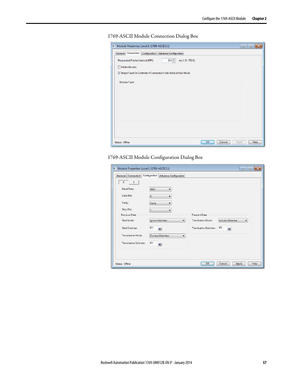 Rockwell Automation 1769-ASCII Compact I/O ASCII Module User Manual | Page 57 / 118