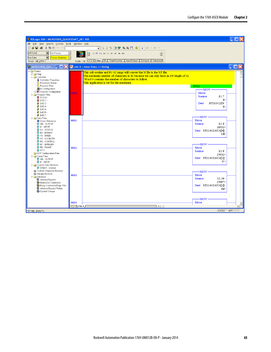 Rockwell Automation 1769-ASCII Compact I/O ASCII Module User Manual | Page 65 / 118