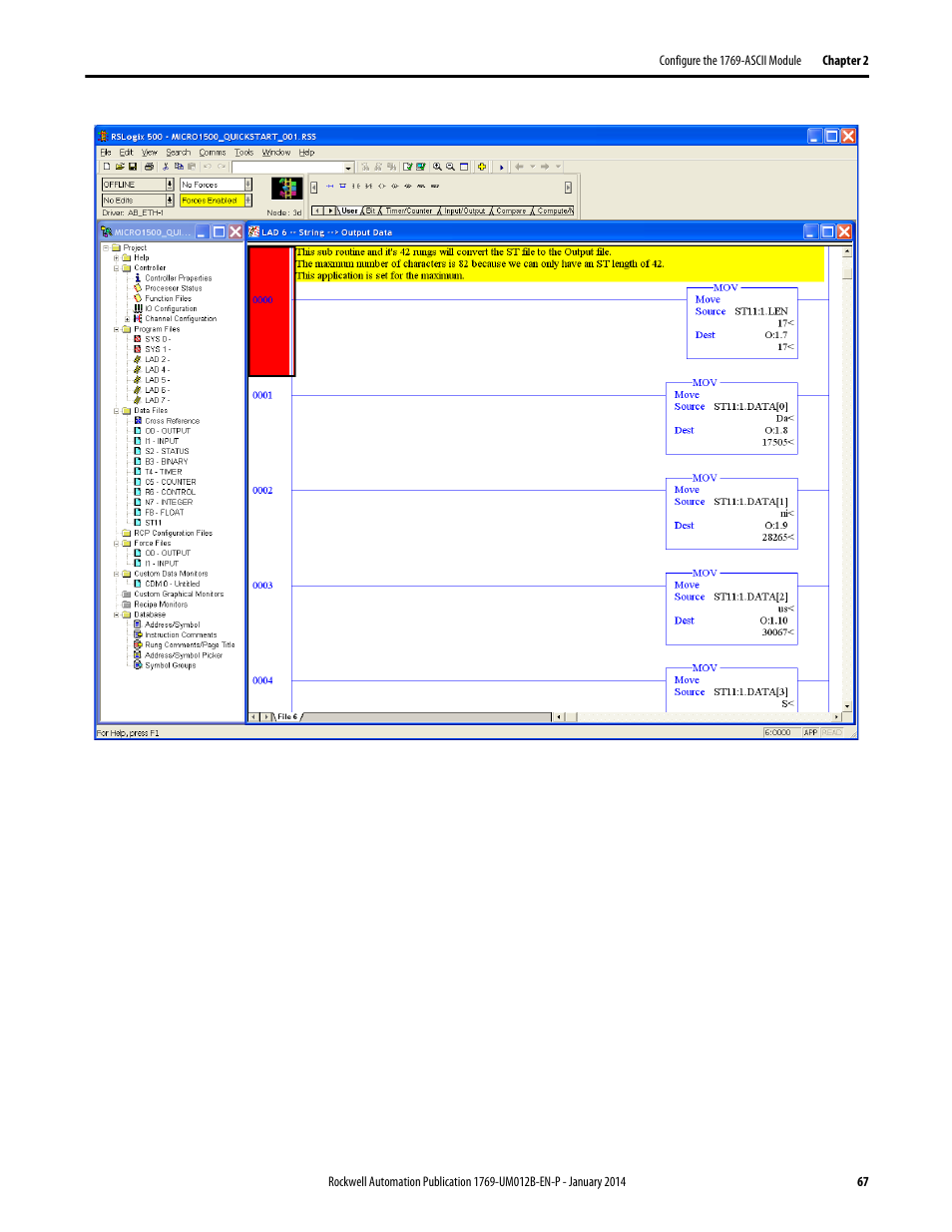 Rockwell Automation 1769-ASCII Compact I/O ASCII Module User Manual | Page 67 / 118