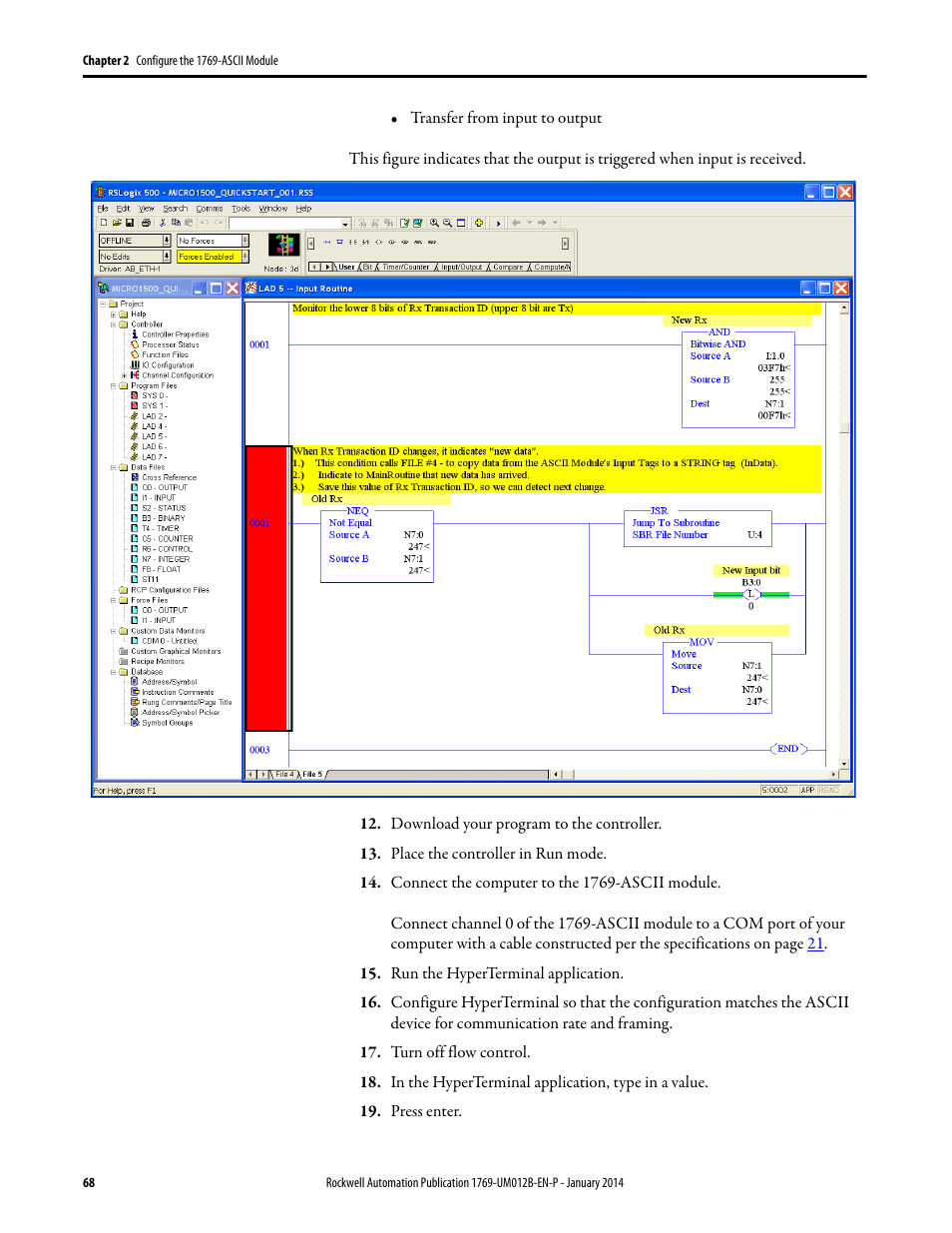 Rockwell Automation 1769-ASCII Compact I/O ASCII Module User Manual | Page 68 / 118