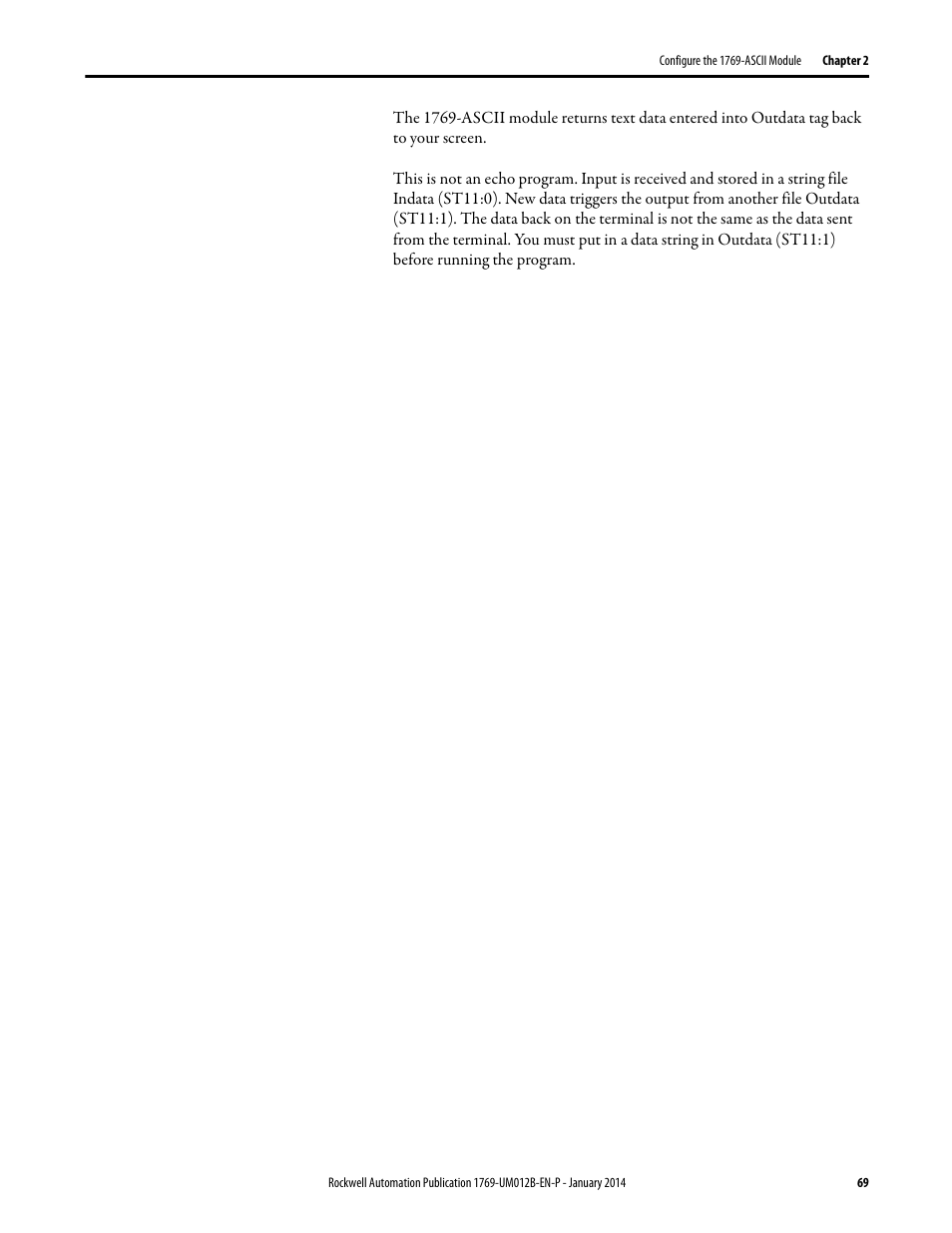 Rockwell Automation 1769-ASCII Compact I/O ASCII Module User Manual | Page 69 / 118