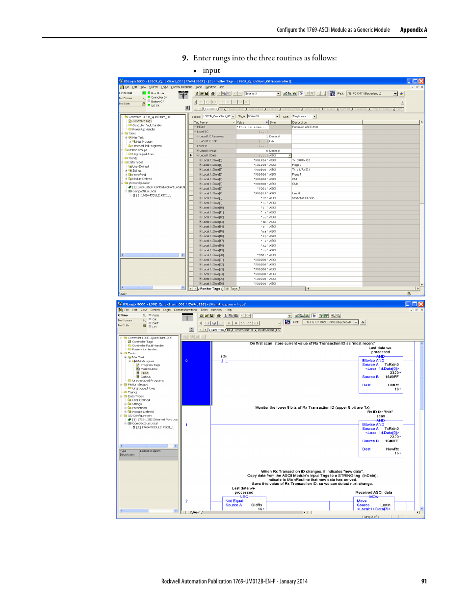 Rockwell Automation 1769-ASCII Compact I/O ASCII Module User Manual | Page 91 / 118