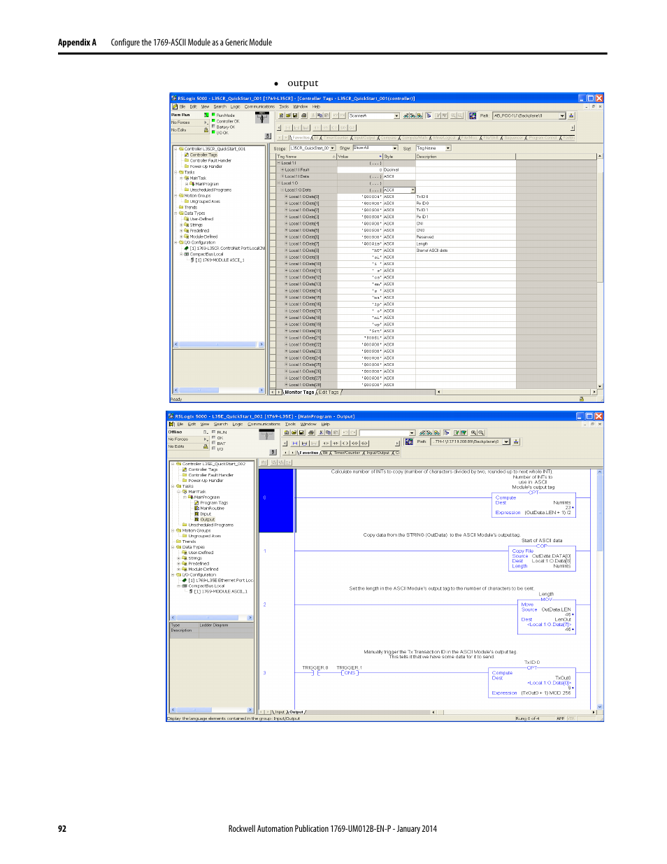Rockwell Automation 1769-ASCII Compact I/O ASCII Module User Manual | Page 92 / 118