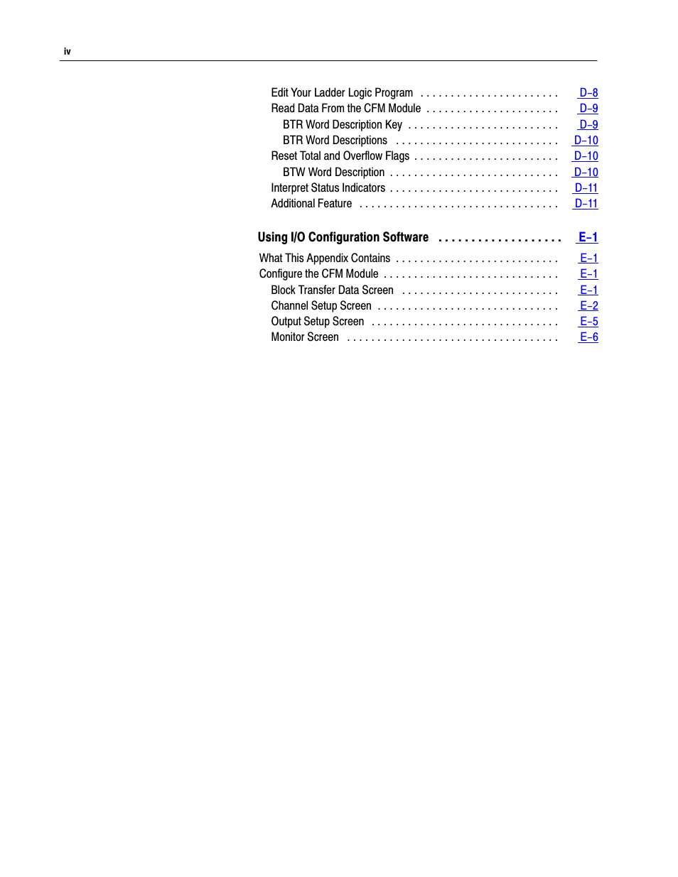 Rockwell Automation 1771-CFM,D17716.5.99 CONFIGURABLE FLOWMET User Manual | Page 6 / 99