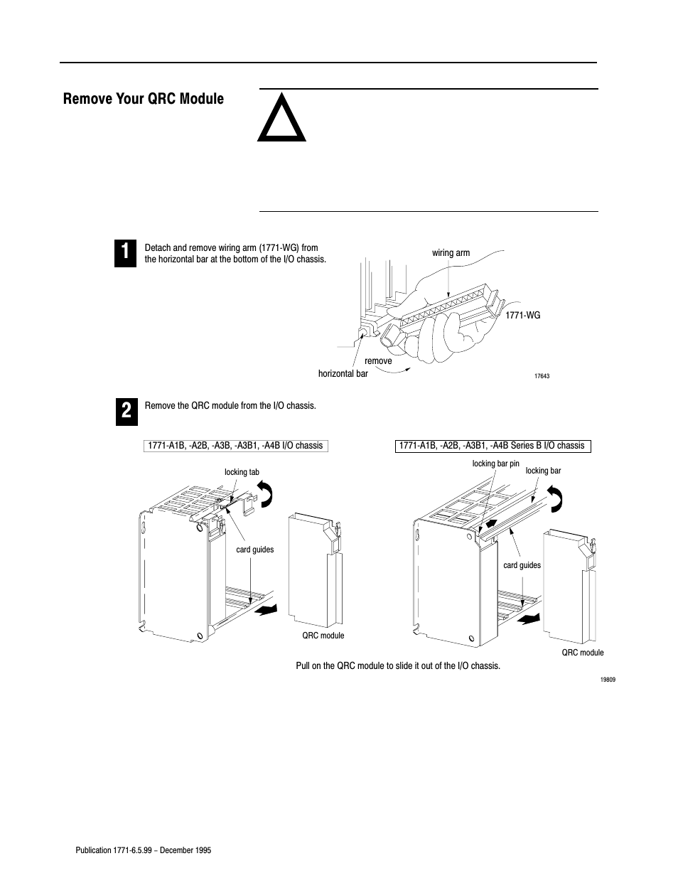 Remove your qrc module | Rockwell Automation 1771-CFM,D17716.5.99 CONFIGURABLE FLOWMET User Manual | Page 66 / 99