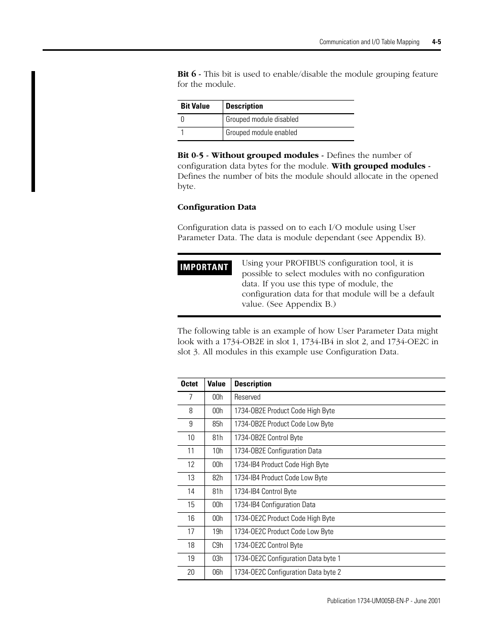 Rockwell Automation 1734-APB Point I/O Profibus Adapter Module User Manual | Page 43 / 88