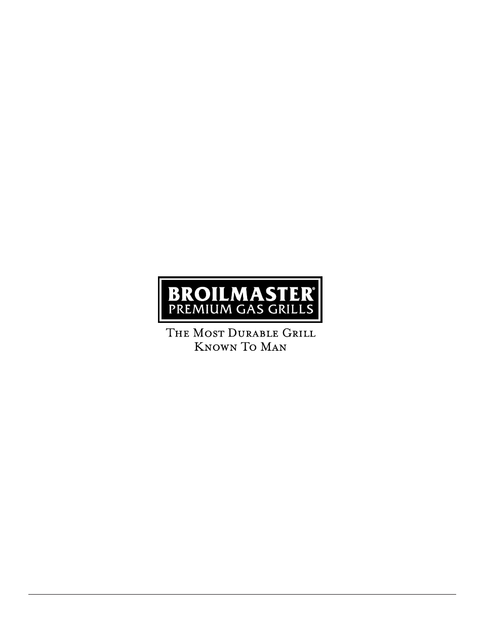 Broilmaster | Broilmaster S5 SERIES GRILL User Manual | Page 20 / 20
