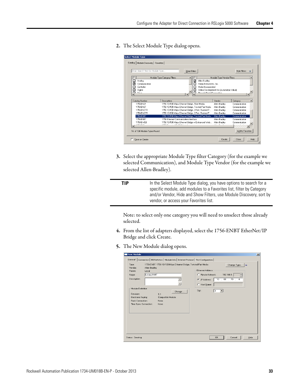 Rockwell Automation 1734-AENT, Series B POINT I/O EtherNet/IP Adapter Module User Manual User Manual | Page 43 / 118