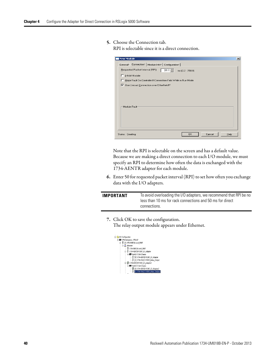 Rockwell Automation 1734-AENT, Series B POINT I/O EtherNet/IP Adapter Module User Manual User Manual | Page 50 / 118