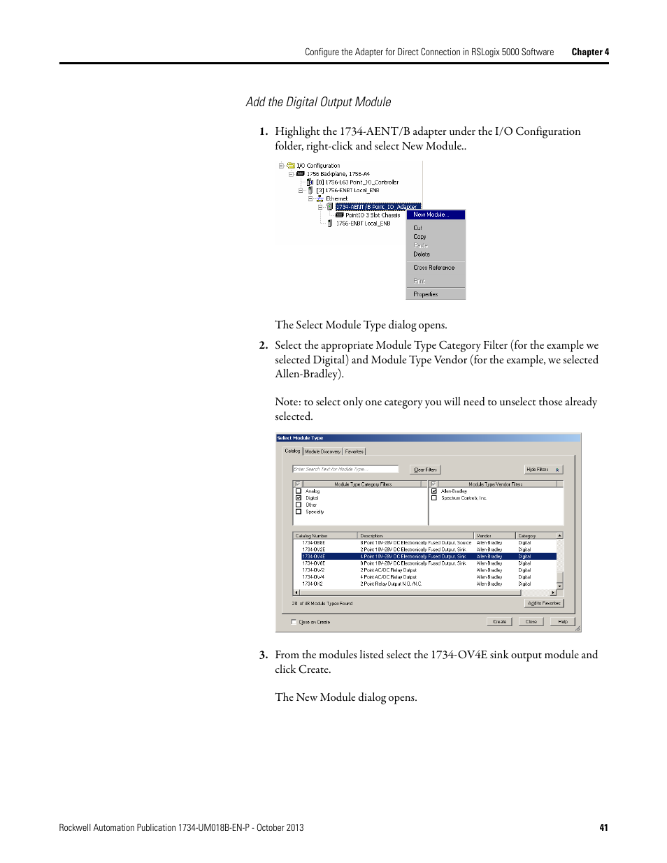 Add the digital output module | Rockwell Automation 1734-AENT, Series B POINT I/O EtherNet/IP Adapter Module User Manual User Manual | Page 51 / 118