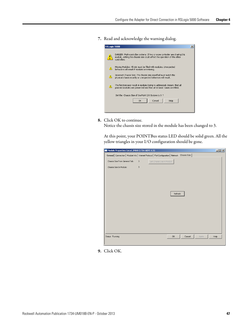 Rockwell Automation 1734-AENT, Series B POINT I/O EtherNet/IP Adapter Module User Manual User Manual | Page 57 / 118