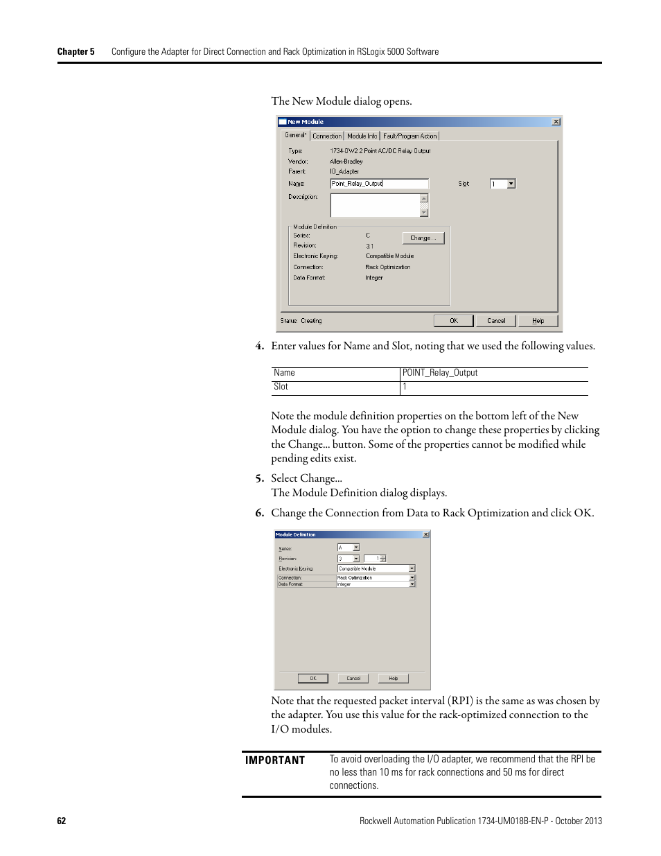 Rockwell Automation 1734-AENT, Series B POINT I/O EtherNet/IP Adapter Module User Manual User Manual | Page 72 / 118
