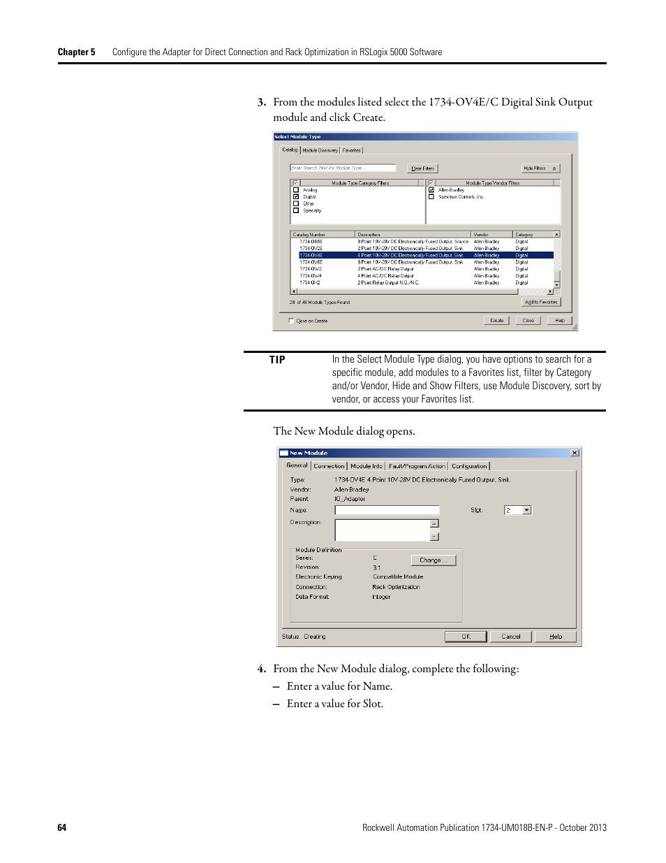 Rockwell Automation 1734-AENT, Series B POINT I/O EtherNet/IP Adapter Module User Manual User Manual | Page 74 / 118
