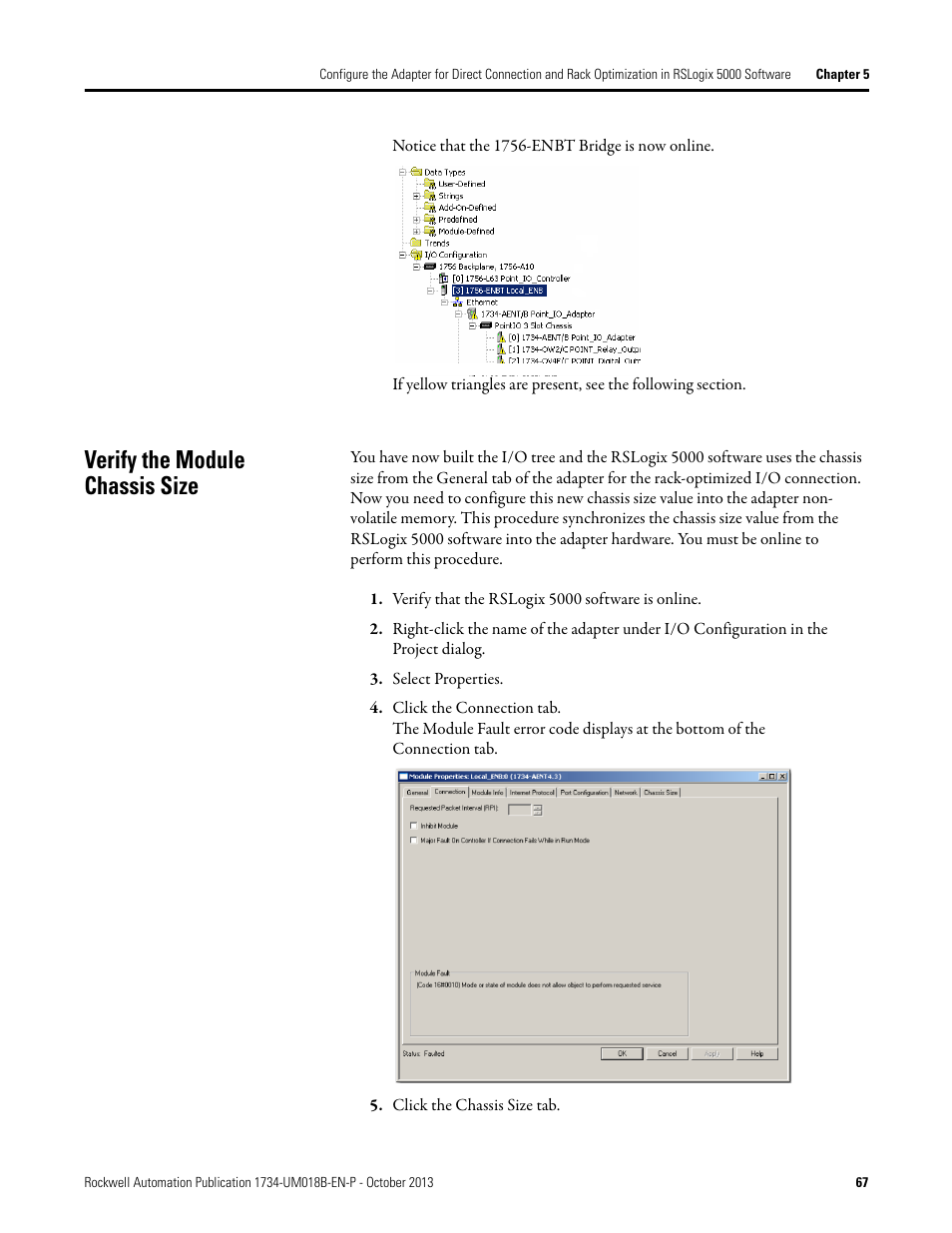 Verify the module chassis size | Rockwell Automation 1734-AENT, Series B POINT I/O EtherNet/IP Adapter Module User Manual User Manual | Page 77 / 118