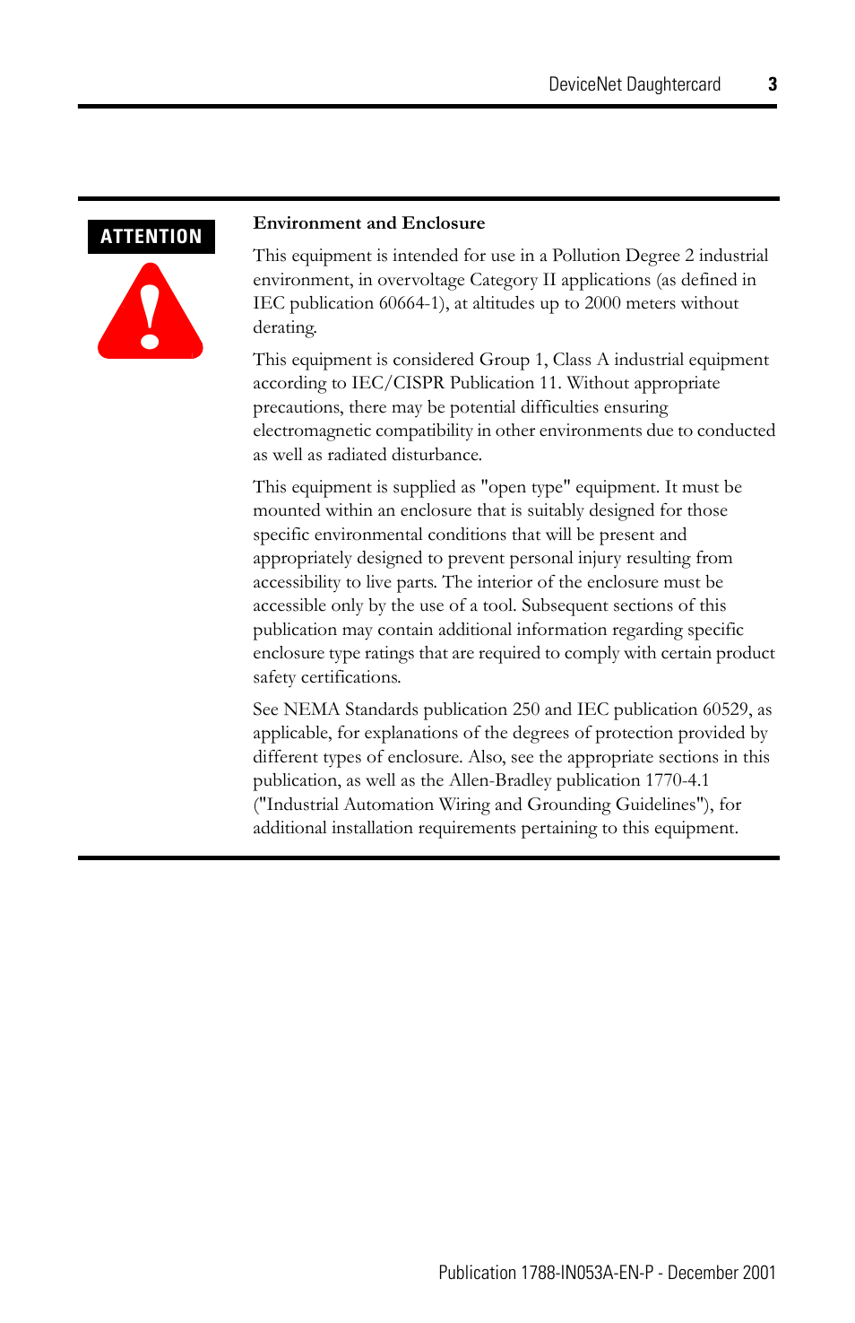 Rockwell Automation 1788-DNBO DeviceNet Daughtercard Installation Instructions User Manual | Page 3 / 16