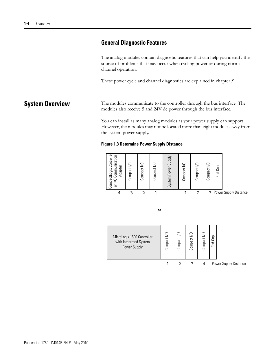 General diagnostic features, System overview, General diagnostic features -4 | System overview -4 | Rockwell Automation 1769-OF4VI Compact I/O Isolated Analog Modules User Manual | Page 12 / 128