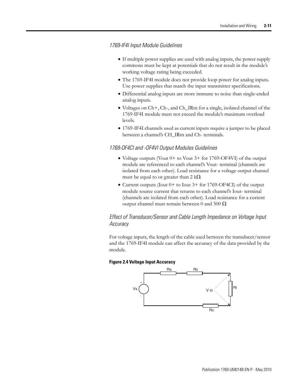 Rockwell Automation 1769-OF4VI Compact I/O Isolated Analog Modules User Manual | Page 27 / 128