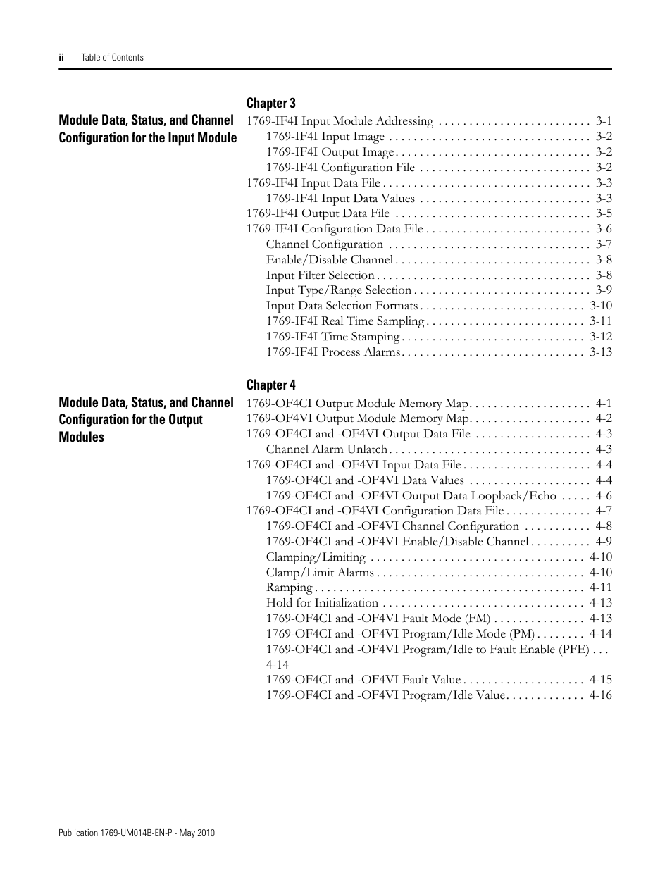 Rockwell Automation 1769-OF4VI Compact I/O Isolated Analog Modules User Manual | Page 4 / 128