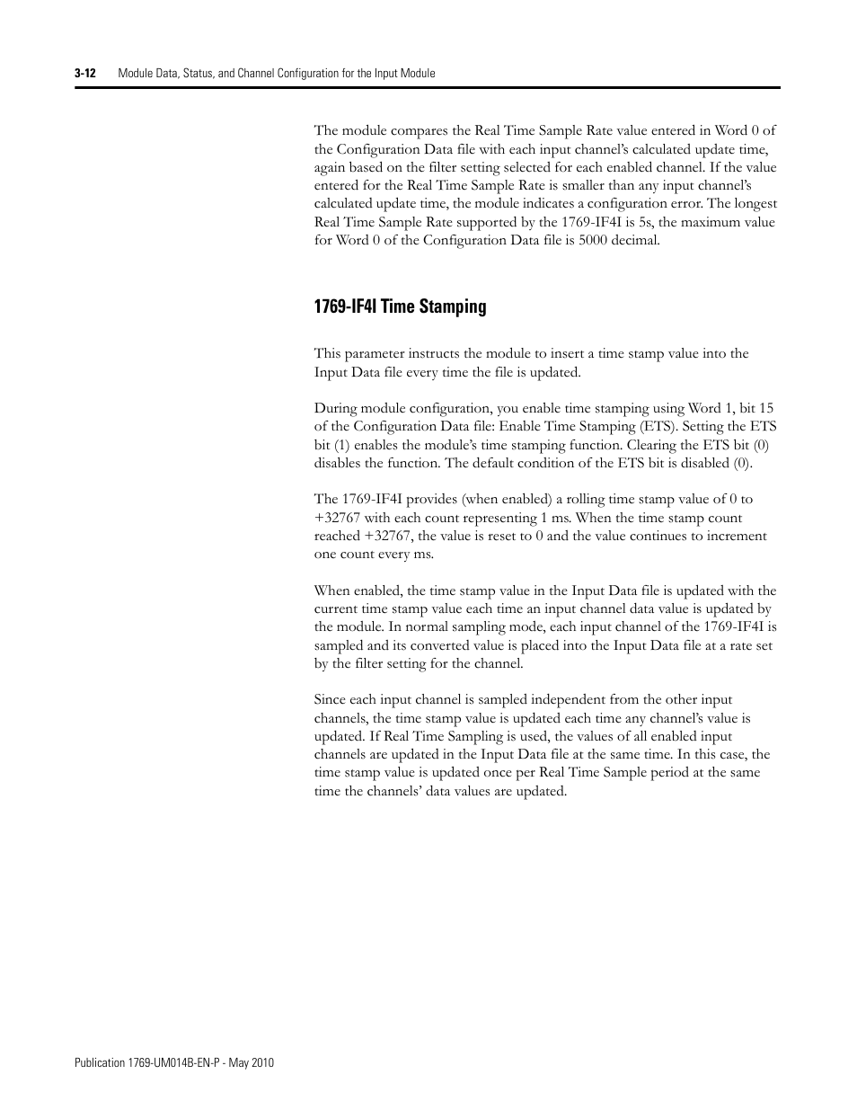 1769-if4i time stamping, 1769-if4i time stamping -12 | Rockwell Automation 1769-OF4VI Compact I/O Isolated Analog Modules User Manual | Page 50 / 128