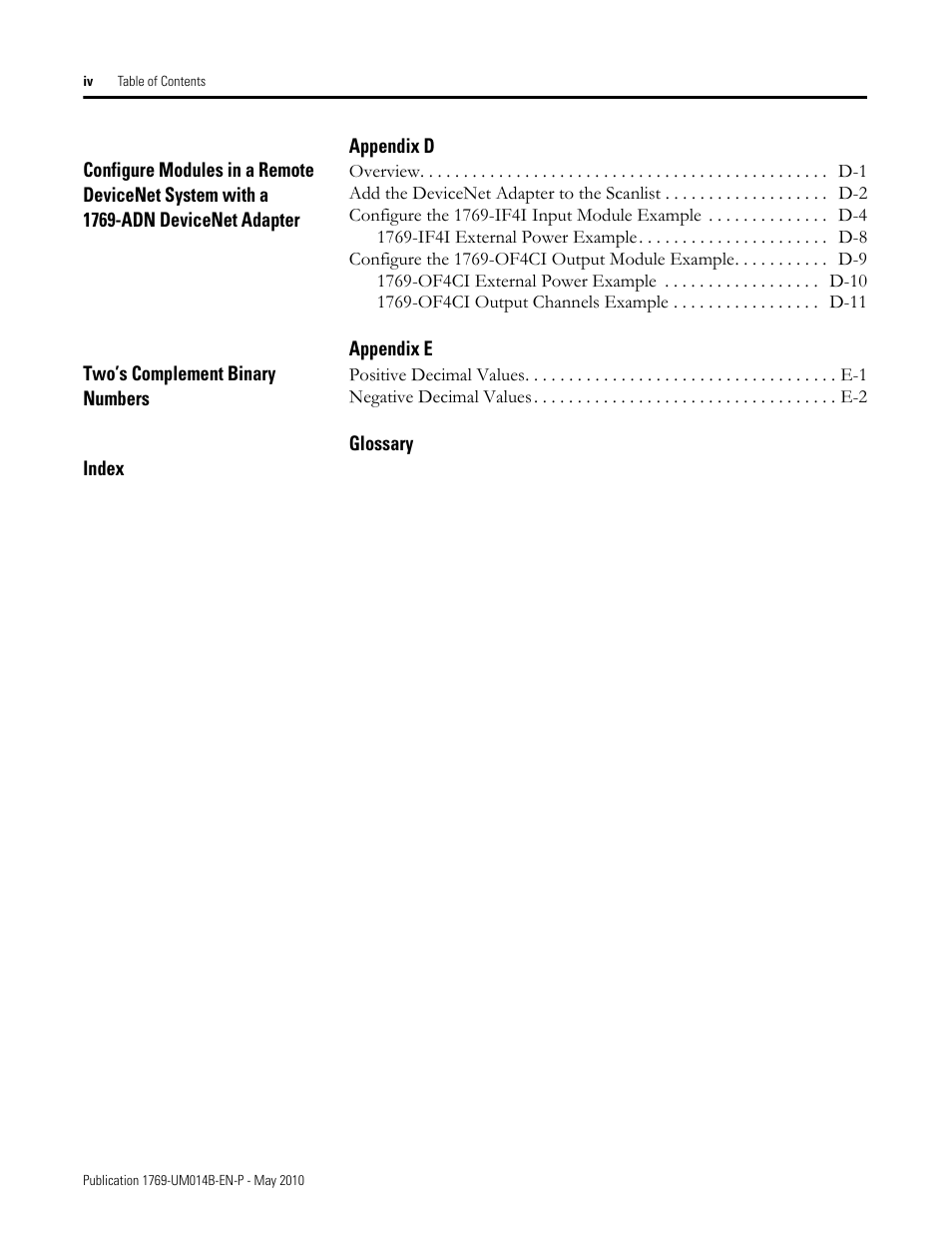 Rockwell Automation 1769-OF4VI Compact I/O Isolated Analog Modules User Manual | Page 6 / 128