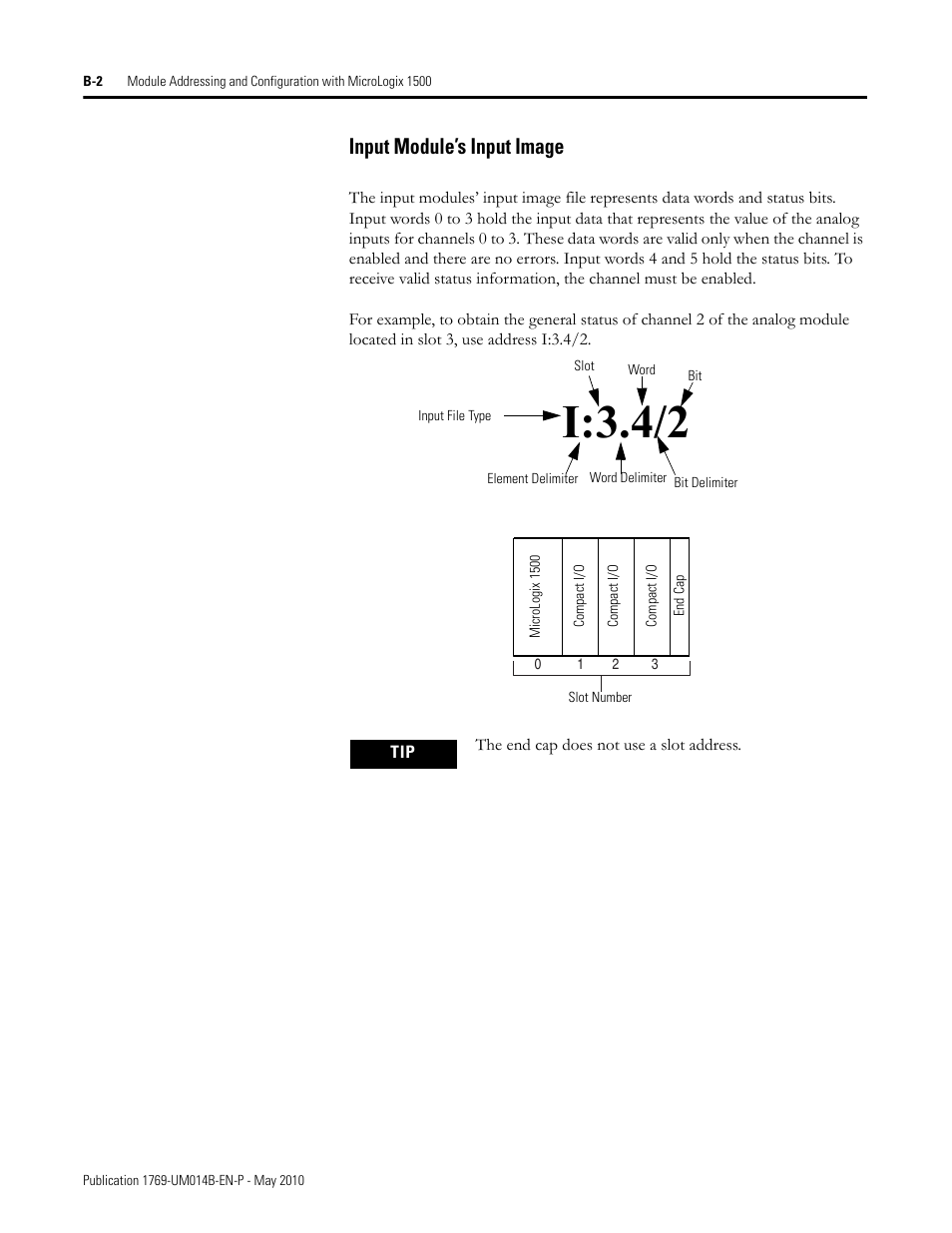 Input module’s input image, I:3.4/2 | Rockwell Automation 1769-OF4VI Compact I/O Isolated Analog Modules User Manual | Page 92 / 128