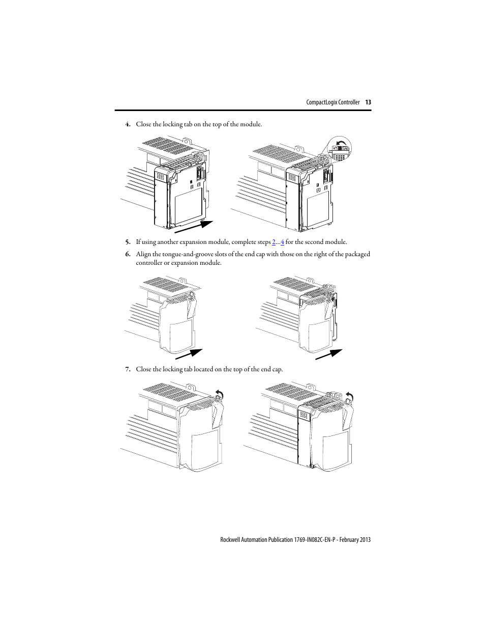 Rockwell Automation 1769-L23E-QB1B_QBFC1B_QBFC1B CompactLogix Packaged Controller Installation Instructions User Manual | Page 13 / 44