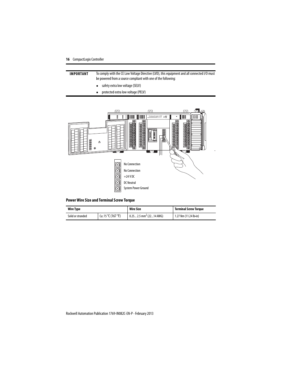 Rockwell Automation 1769-L23E-QB1B_QBFC1B_QBFC1B CompactLogix Packaged Controller Installation Instructions User Manual | Page 16 / 44