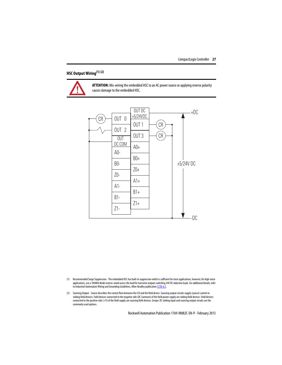 Rockwell Automation 1769-L23E-QB1B_QBFC1B_QBFC1B CompactLogix Packaged Controller Installation Instructions User Manual | Page 27 / 44