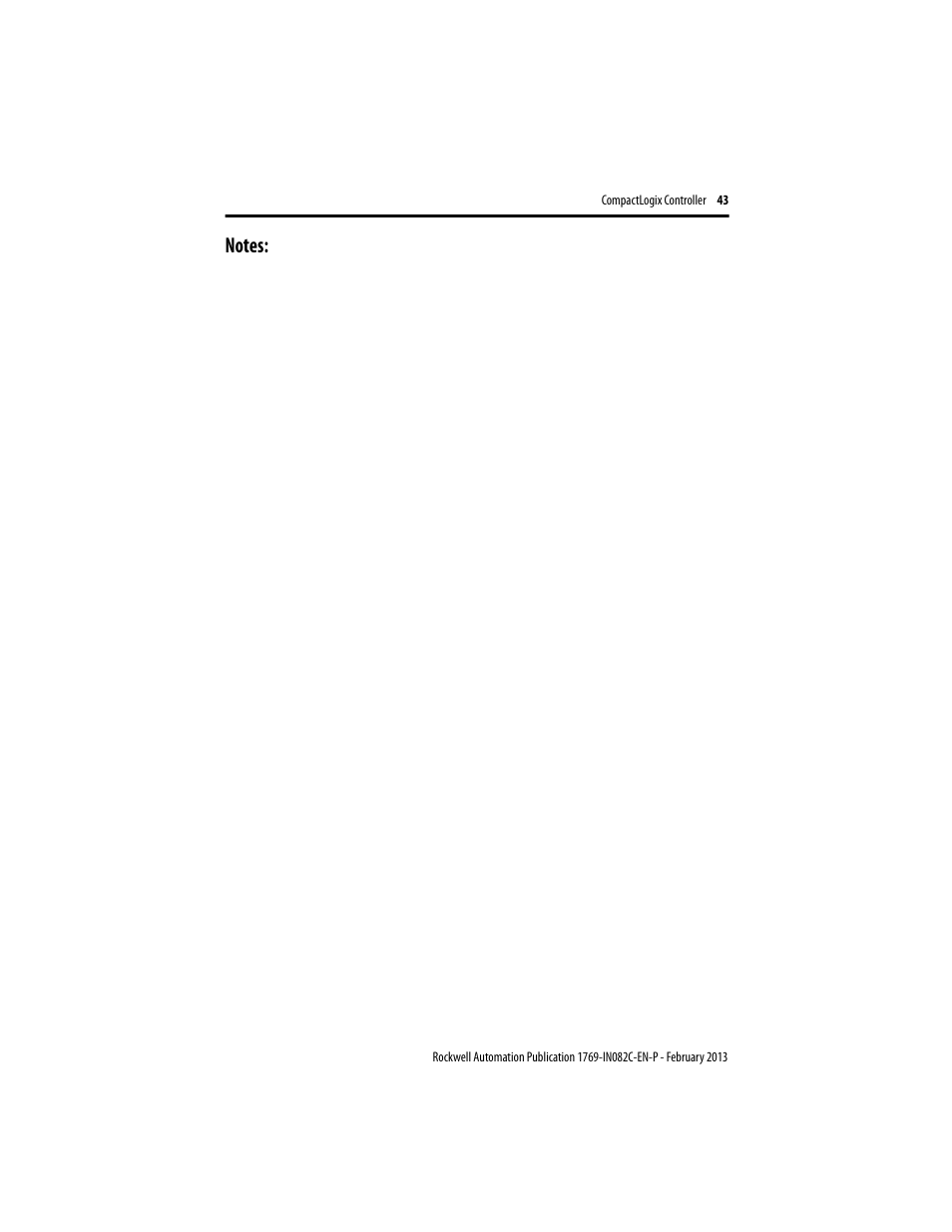 Rockwell Automation 1769-L23E-QB1B_QBFC1B_QBFC1B CompactLogix Packaged Controller Installation Instructions User Manual | Page 43 / 44