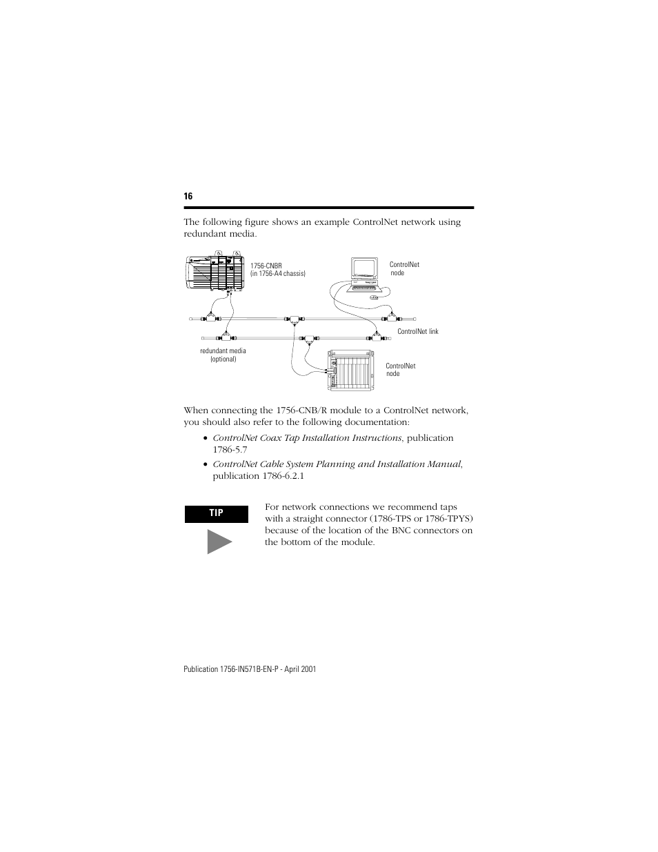 Rockwell Automation 1756-CNB ControlLogix ControlNet Bridge Module Installation Instructions User Manual | Page 16 / 32