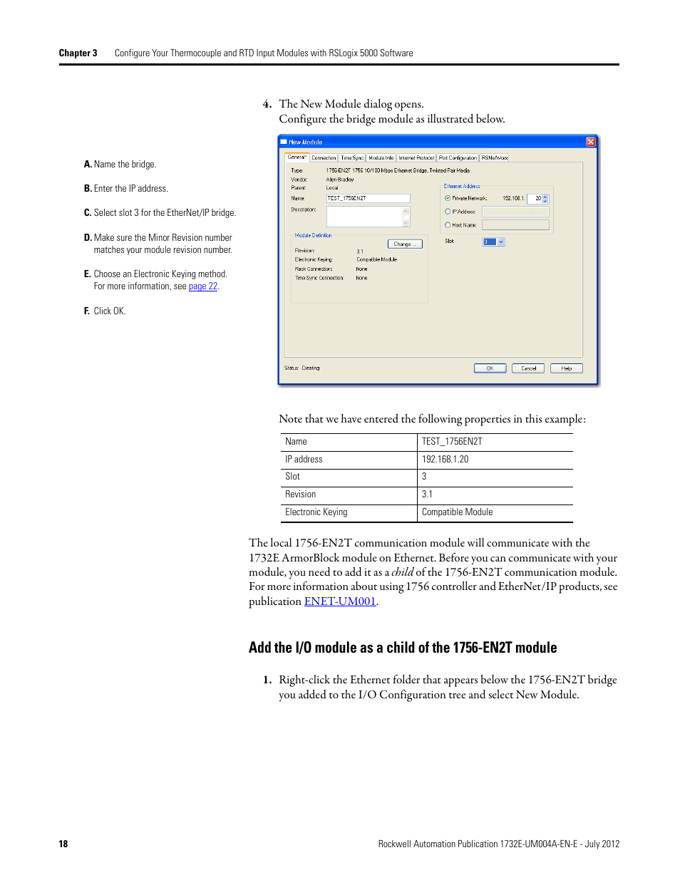 Rockwell Automation 1732E-IR4IM12R ArmorBlock Dual-Port EtherNet/IP 4-Point Thermocouple and RTD User Manual | Page 26 / 86